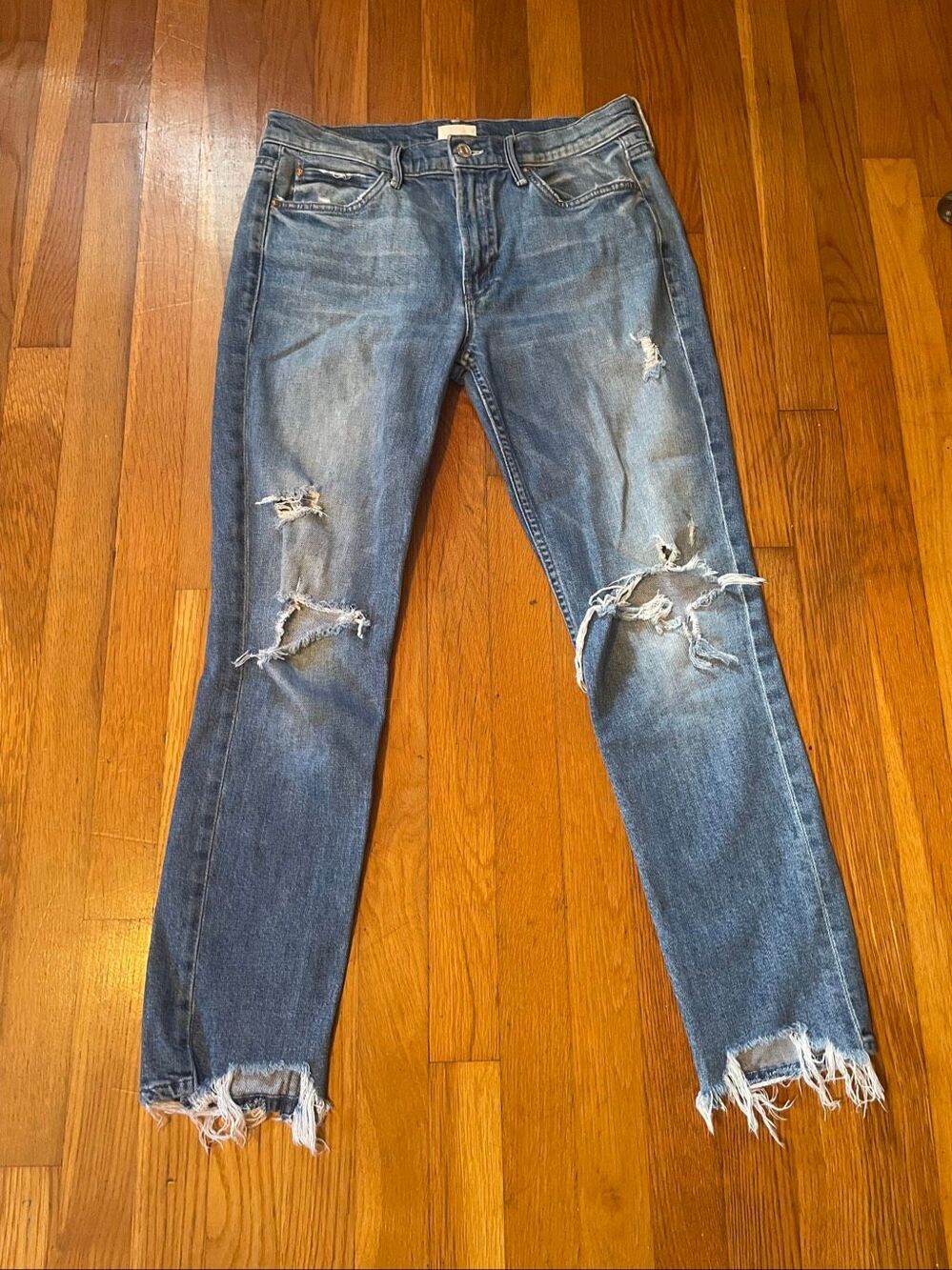 MOTHER | the flirt fray in wash cold feet size 28
